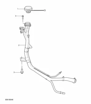 E951B046: FUEL FILLER PIPE