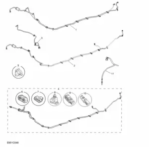 E951C048: UDERFLOOR FUEL LINES