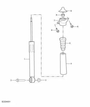 E222A031: REAR SUSPENSION