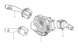 E722A025: MULTIFUNCTION COLUMN SWITCH