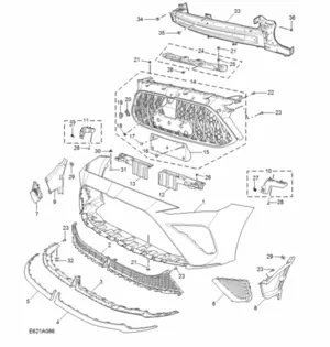 E621A086: FRONTBUMPER