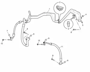 E311B071: REFRIGERANT PLUMBING HARDWARE(1.5L)