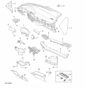 E412A036: FASCIA TRIM