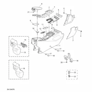 E413A076: CONSOLE TRIM (IP8)