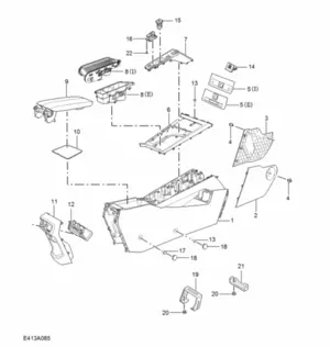 E413A085: CONSOLE TRIM