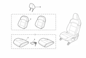 E421A106: DRIVER SEAT(UNCOMMON PARTS)