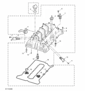 E111C059: CAMSHAFT COVER(1.5T)