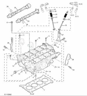 E111D062: CYLINDER HEAD (1.5T)