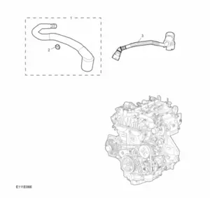 E111E066: ENGINE BREATHER HOSE (1.5T)