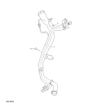 E951B052 FUEL FILLER PIPE