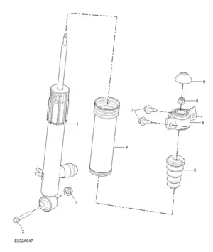 E222A047 REAR SUSPENSION