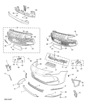 E621A097 FRONT BUMPER