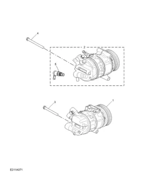 E311A071 COMPRESSOR & MISC RREFRIGERANT HARDWARE