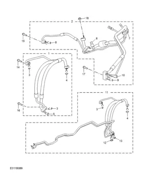 E311B089 REFRIGERANT PLUMBING & HARDWARE