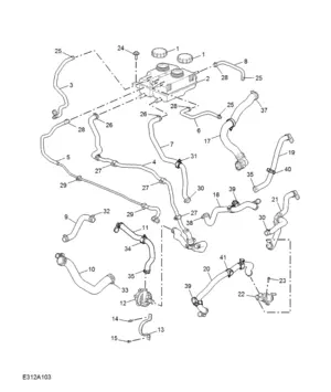 E312A103 COOLANT PLUMBING & HARDWARE