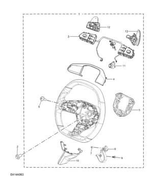 E414A063 STEERING WHEEL(MG)