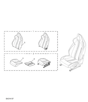 E421A137 DRIVER SEAT(UNCOMMON PARTS)