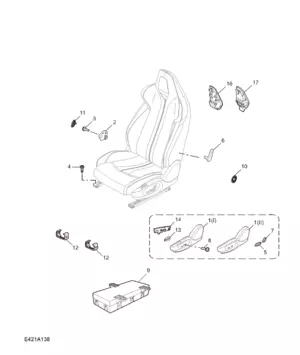 E421A138 DRIVER SEAT(COMMON PARTS)