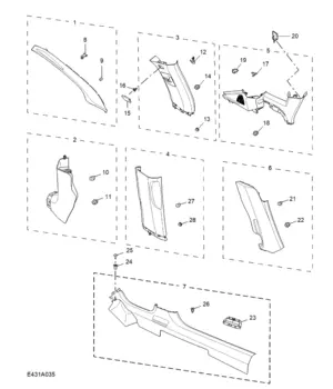 E431A035 QUARTER & GARNISH TRIM