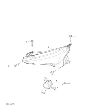 E651A079 HEADLAMP